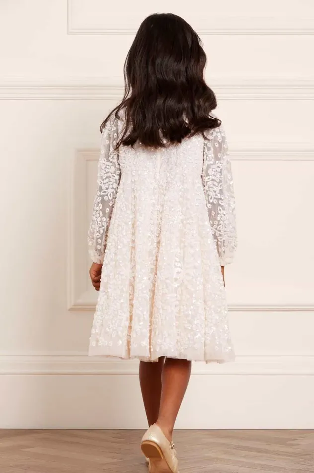 Needle and Thread Kids Formalwear Victorian Wreath Gloss Kids Dress Champagne 8211 KidsWomen