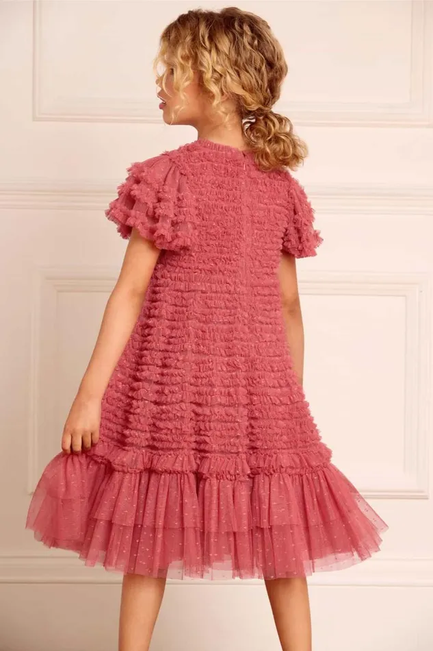 Needle and Thread Kids Formalwear Vivi Ruffle Kids Dress Pink 8211 Kids