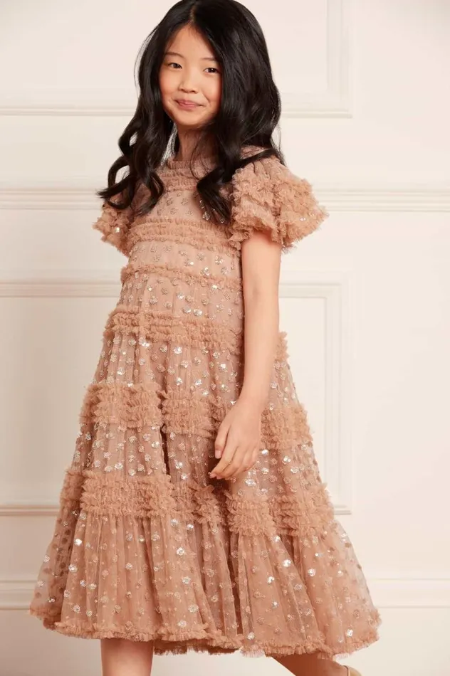 Needle and Thread Kids Formalwear Vivian Kids Dress Beige 8211 Kids