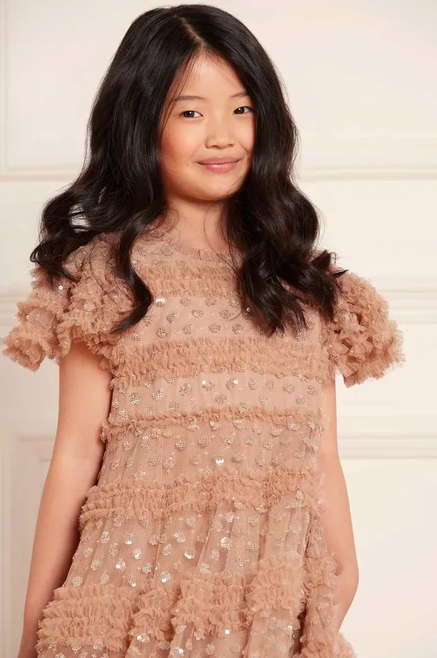 Needle and Thread Kids Formalwear Vivian Kids Dress Beige 8211 Kids