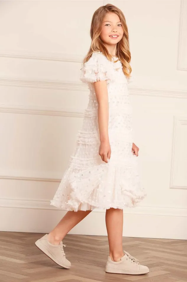 Needle and Thread Kids Formalwear Vivian Kids Dress Champagne 8211 KidsWomen