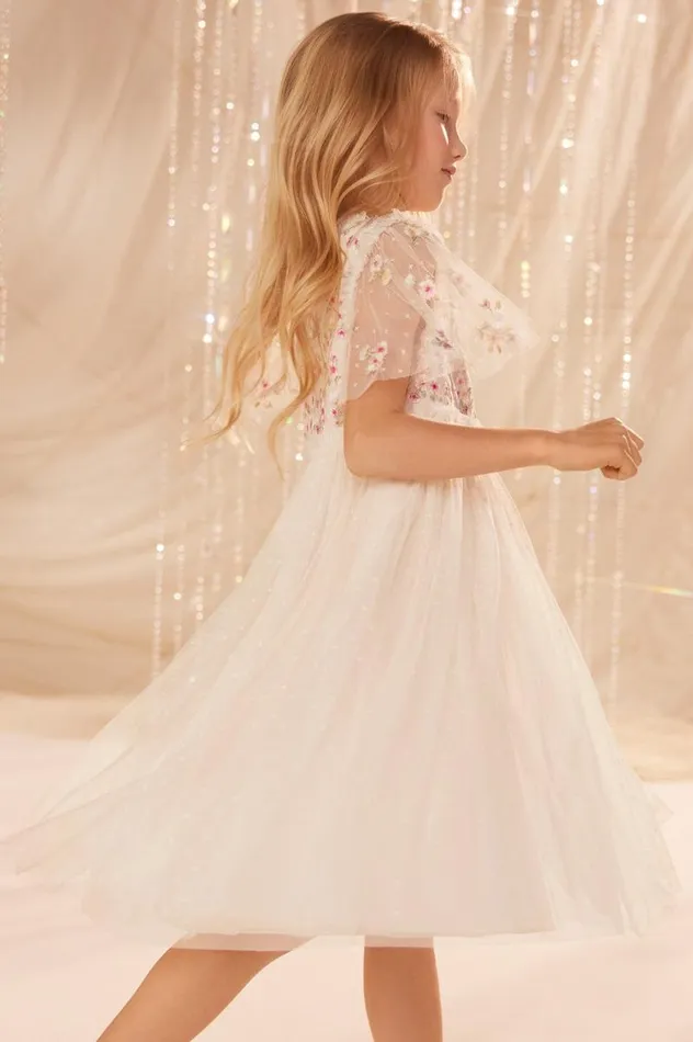Needle and Thread Kids Formalwear Wildflower Ditsy Bodice Kids Dress Champagne 8211 KidsWomen Needle and Thread Kids Formalwear Wildflower Ditsy Bodice Kids Dress Champagne 8211 KidsWomen