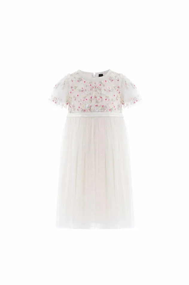 Needle and Thread Kids Formalwear Wildflower Ditsy Bodice Kids Dress Champagne 8211 KidsWomen