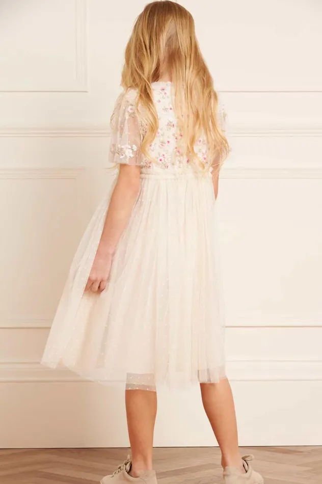 Needle and Thread Kids Formalwear Wildflower Ditsy Bodice Kids Dress Champagne 8211 KidsWomen