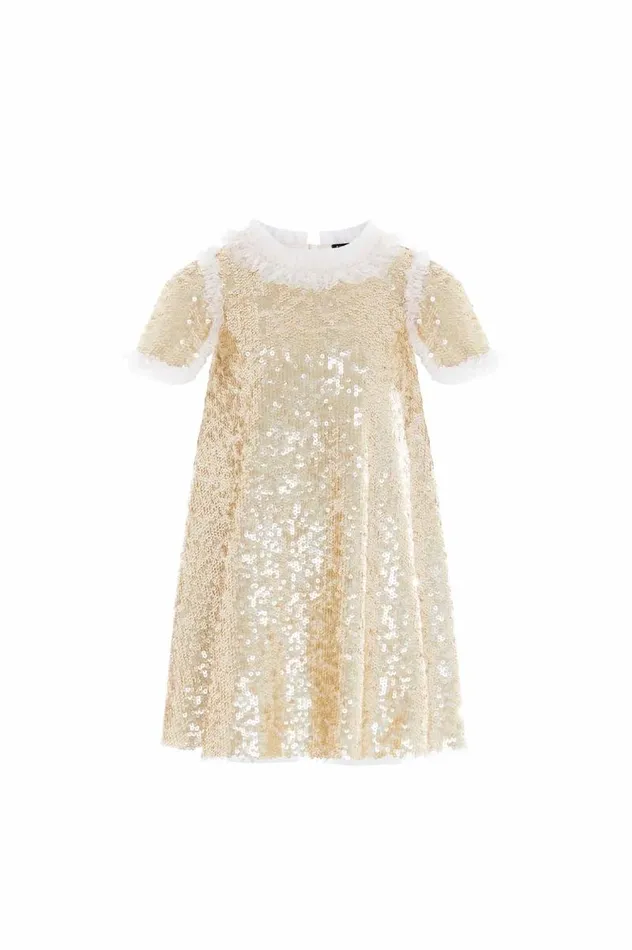 Needle and Thread Kids Partywear Matilda Kids Dress Gold 8211 Kids