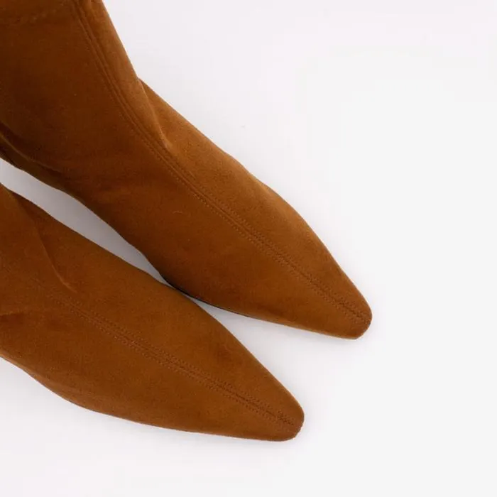 ngel Alarcn Boots And Booties Woman NELLY 8211 Elastic Pointed Ankle Boots With Low Heels