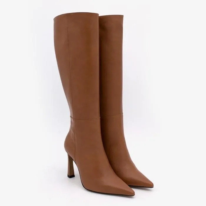 ngel Alarcn Boots Woman LALTA 8211 Leather Pointedtoe High Heel Boots