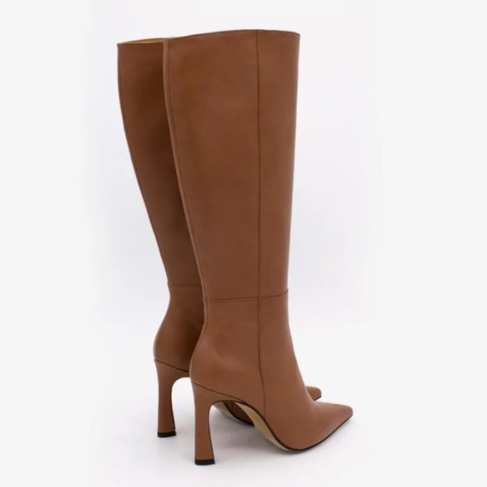 ngel Alarcn Boots Woman LALTA 8211 Leather Pointedtoe High Heel Boots