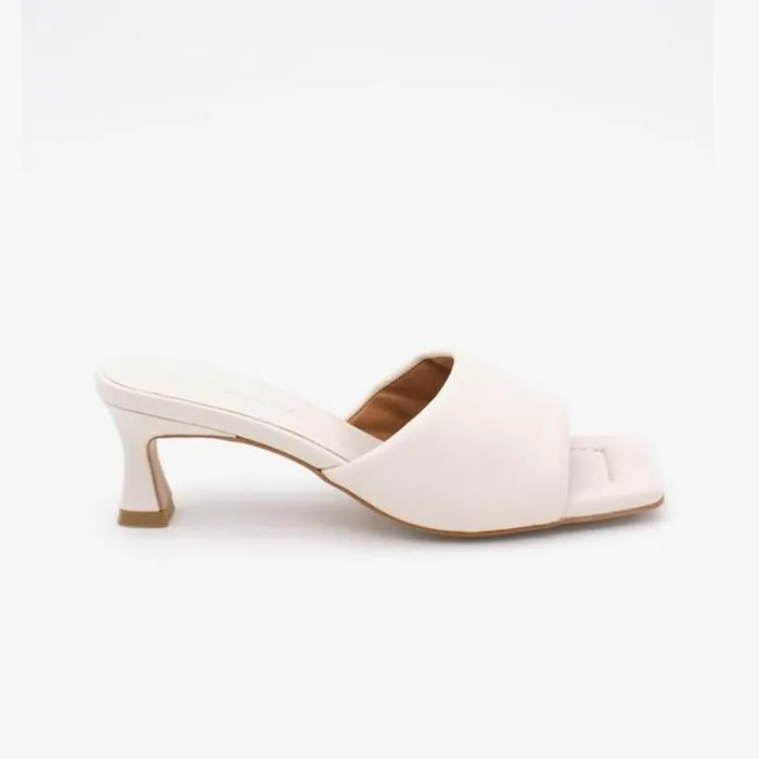ngel Alarcn Mules Woman INSAS 8211 Leather Foamed Heeled Mule