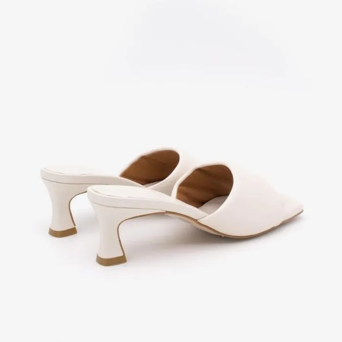 ngel Alarcn Mules Woman INSAS 8211 Leather Foamed Heeled Mule