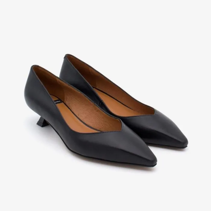 ngel Alarcn Pumps And High Heels Woman WARIAH 8211 Leather Pointed Toe Kitten Heel