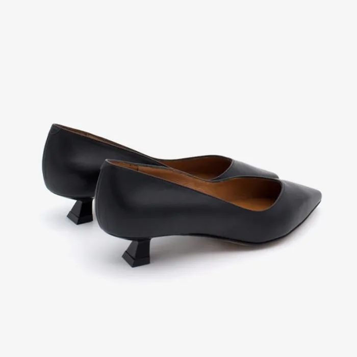 ngel Alarcn Pumps And High Heels Woman WARIAH 8211 Leather Pointed Toe Kitten Heel
