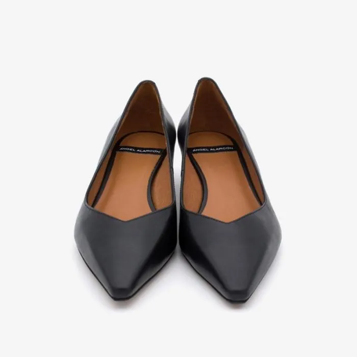 ngel Alarcn Pumps And High Heels Woman WARIAH 8211 Leather Pointed Toe Kitten Heel