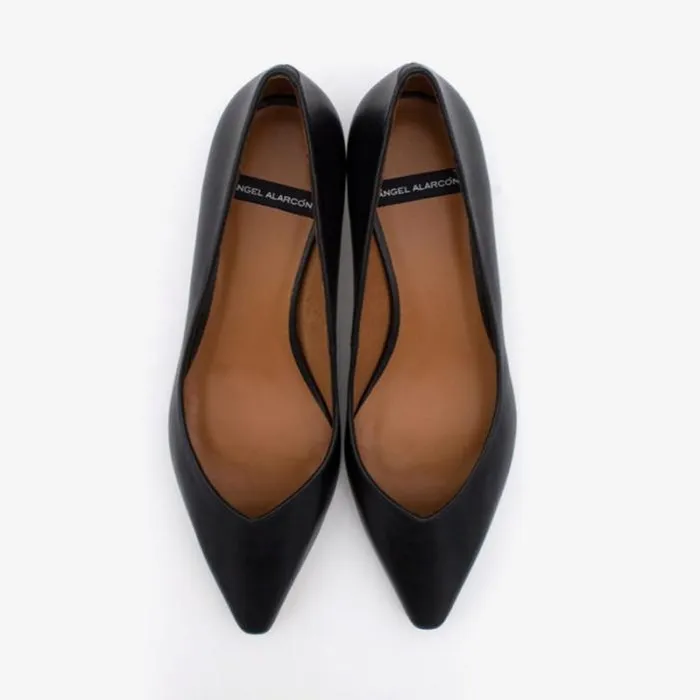 ngel Alarcn Pumps And High Heels Woman WARIAH 8211 Leather Pointed Toe Kitten Heel