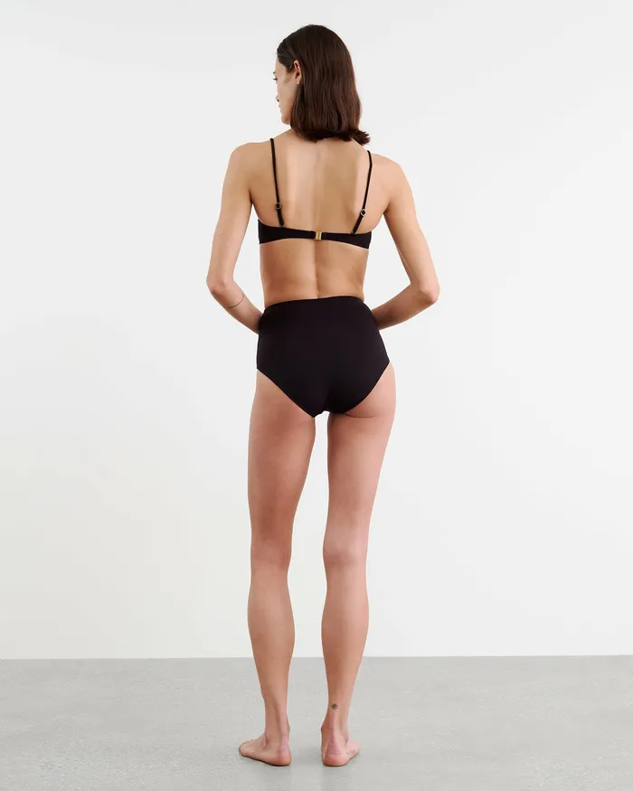 Nili Lotan BANDEAU BIKINI TOP Black Women Swim