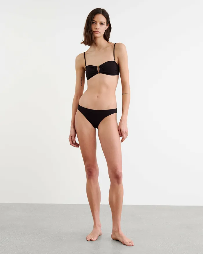 Nili Lotan BANDEAU BIKINI TOP Black Women Swim