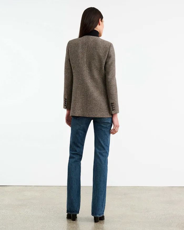 Nili Lotan Jackets and Blazers Women GABRIELLA JACKET Feather Grey Donagal
