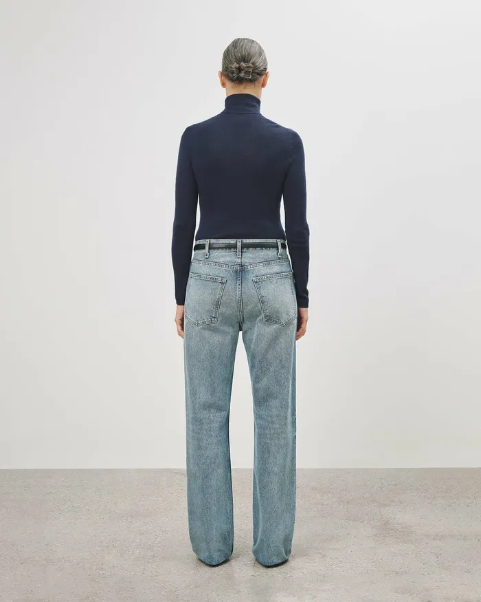 Nili Lotan LYNNETTE TURTLENECK Black Women Knits and Sweaters