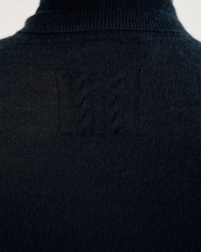 Nili Lotan LYNNETTE TURTLENECK Black Women Knits and Sweaters