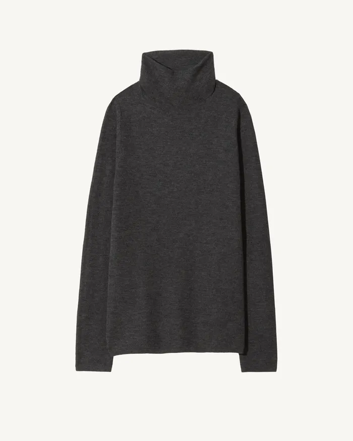 Nili Lotan LYNNETTE TURTLENECK Black Women Knits and Sweaters
