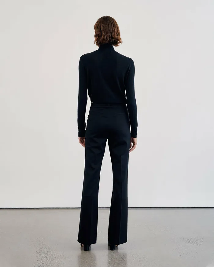 Nili Lotan LYNNETTE TURTLENECK Black Women Knits and Sweaters