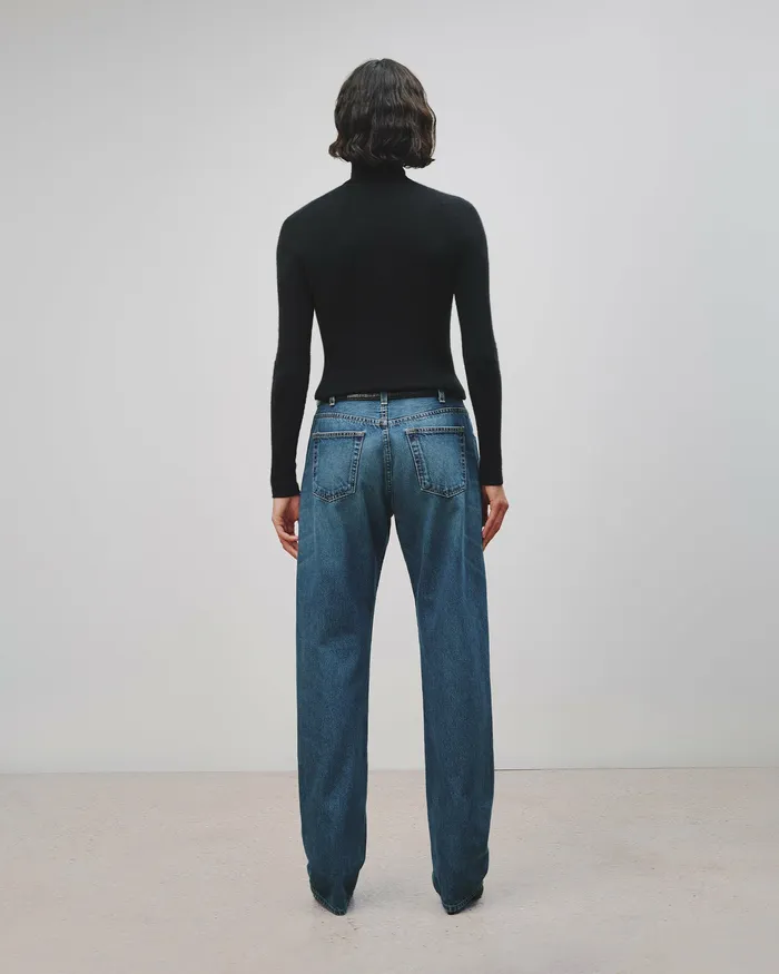 Nili Lotan LYNNETTE TURTLENECK Black Women Knits and Sweaters