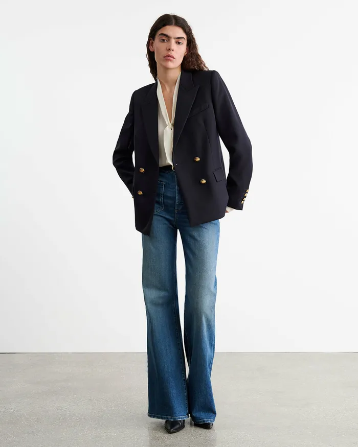 Nili Lotan VEDA JACKET Midnight Women Jackets and Blazers