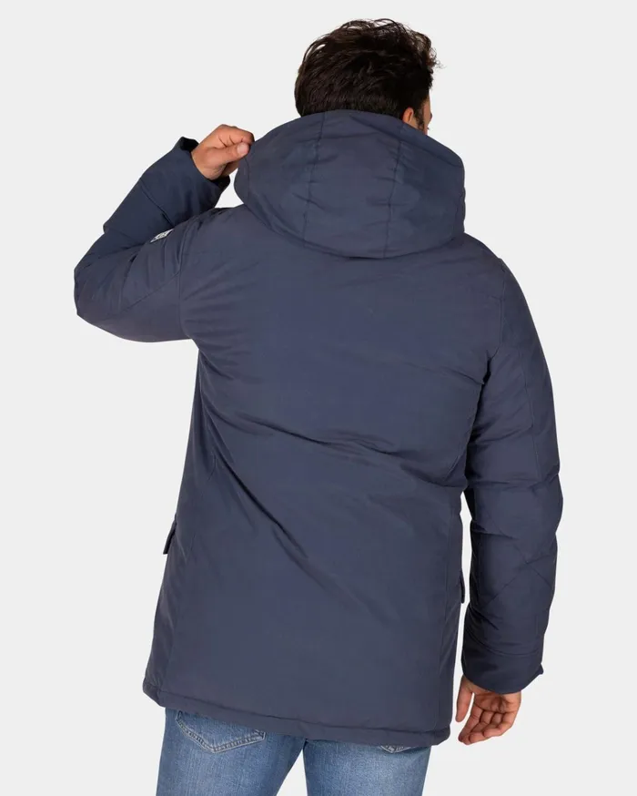 NZA New Zealand Auckland Jackets Canvas Blue Parka Jacket 8211 Tin Blue 8211 Men