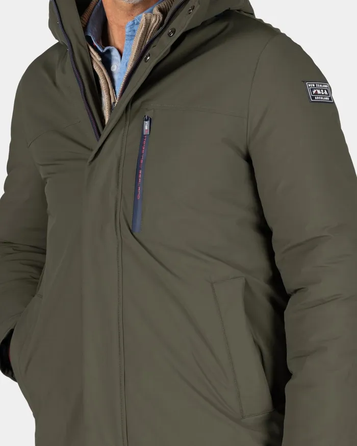 NZA New Zealand Auckland Jackets Dark Green Parka With Standing Collar 8211 Gravel Green 8211 Men NZA New Zealand Auckland Jackets Dark Green Parka With Standing Collar 8211 Gravel Green 8211 Men