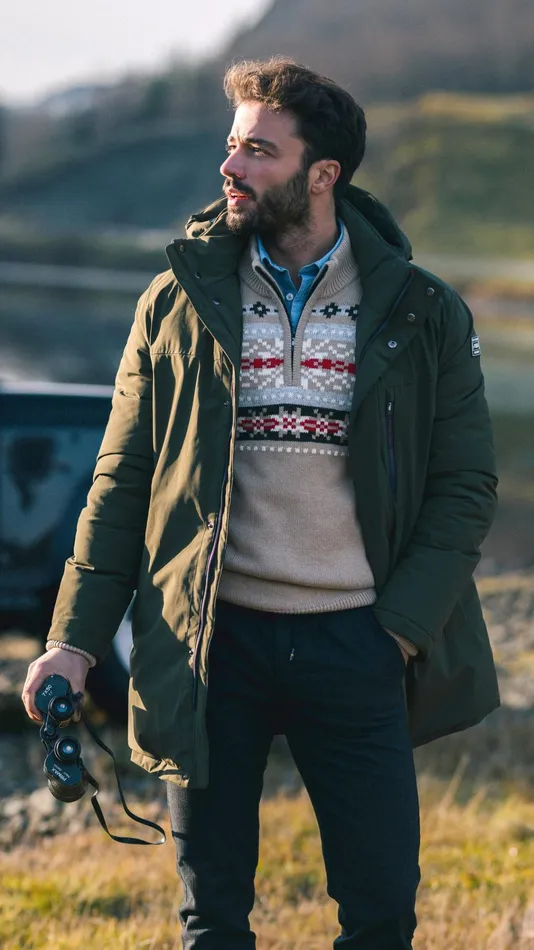 NZA New Zealand Auckland Jackets Dark Green Parka With Standing Collar 8211 Gravel Green 8211 Men NZA New Zealand Auckland Jackets Dark Green Parka With Standing Collar 8211 Gravel Green 8211 Men