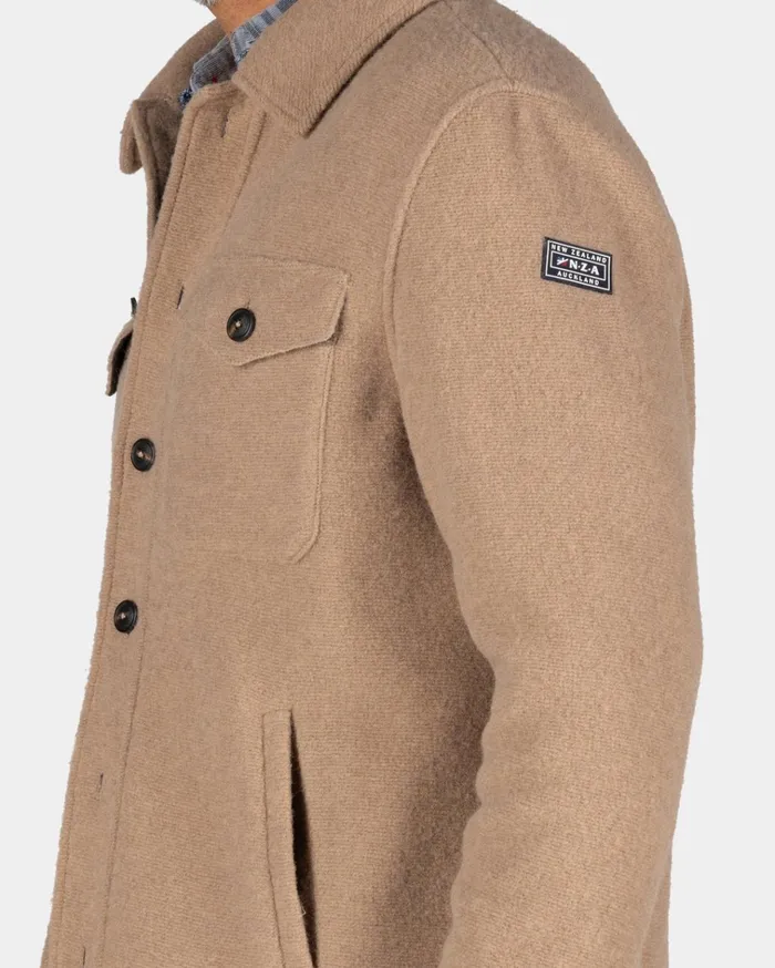NZA New Zealand Auckland Jackets Light Brown Short Wool Coat 8211 Chestnut 8211 Men NZA New Zealand Auckland Jackets Light Brown Short Wool Coat 8211 Chestnut 8211 Men