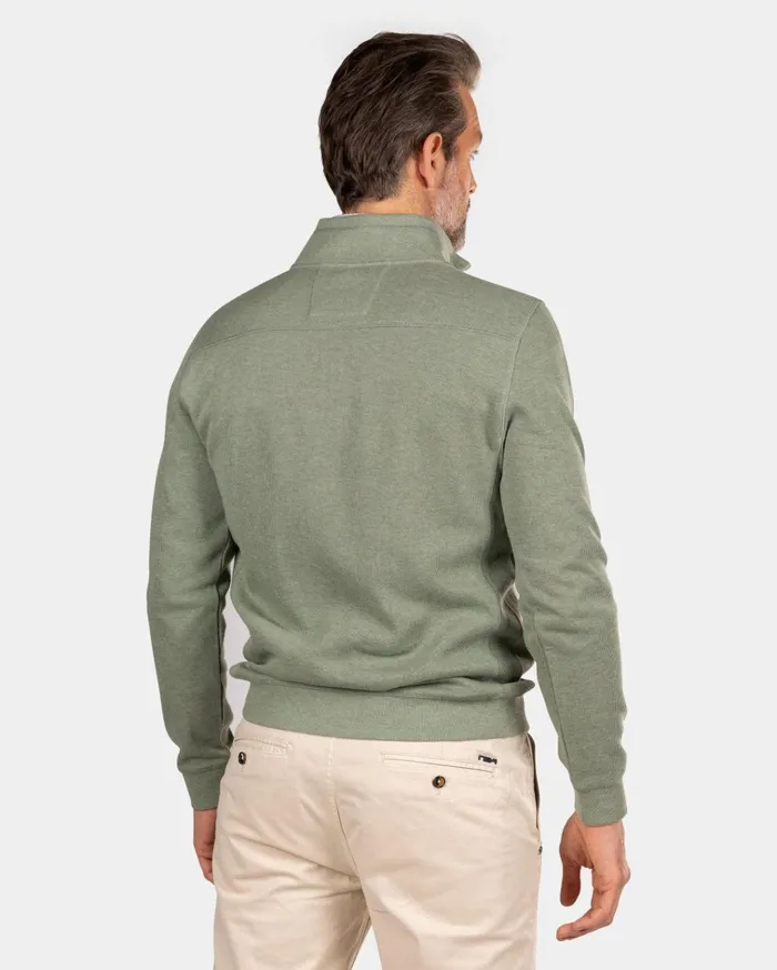 NZA New Zealand Auckland Knitwear Green Half Zip Sweat 8211 Sage 8211 Men NZA New Zealand Auckland Knitwear Green Half Zip Sweat 8211 Sage 8211 Men