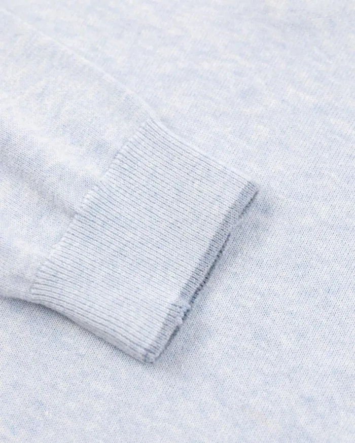 NZA New Zealand Auckland Knitwear Light Blue Half Zip Pullover 8211 Marble Blue 8211 Men NZA New Zealand Auckland Knitwear Light Blue Half Zip Pullover 8211 Marble Blue 8211 Men