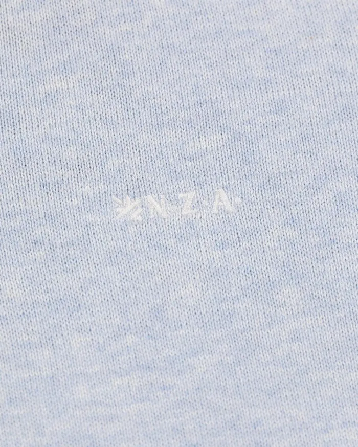 NZA New Zealand Auckland Knitwear Light Blue Half Zip Pullover 8211 Marble Blue 8211 Men NZA New Zealand Auckland Knitwear Light Blue Half Zip Pullover 8211 Marble Blue 8211 Men