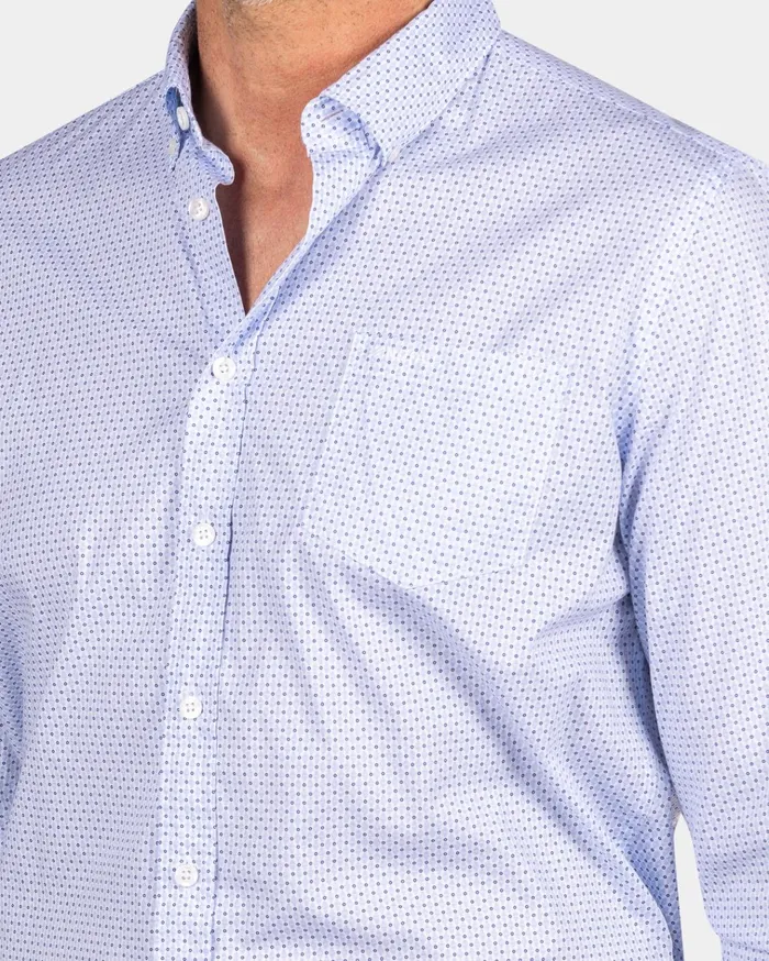 NZA New Zealand Auckland Shirts Dotted Lightblue Shirt 8211 Marble Blue 8211 Men NZA New Zealand Auckland Shirts Dotted Lightblue Shirt 8211 Marble Blue 8211 Men