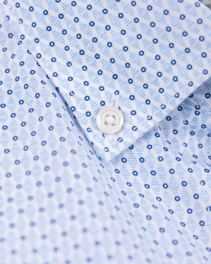 NZA New Zealand Auckland Shirts Dotted Lightblue Shirt 8211 Marble Blue 8211 Men NZA New Zealand Auckland Shirts Dotted Lightblue Shirt 8211 Marble Blue 8211 Men