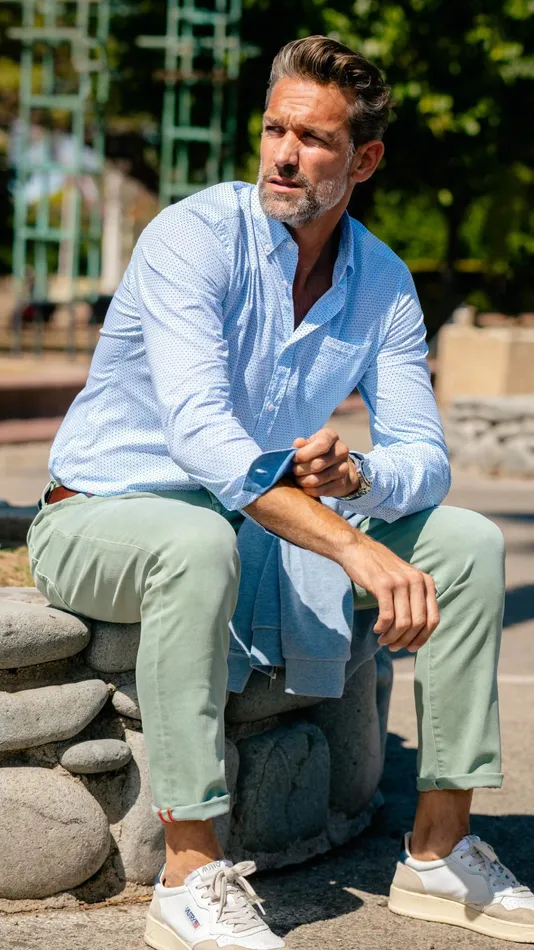 NZA New Zealand Auckland Shirts Dotted Lightblue Shirt 8211 Marble Blue 8211 Men NZA New Zealand Auckland Shirts Dotted Lightblue Shirt 8211 Marble Blue 8211 Men