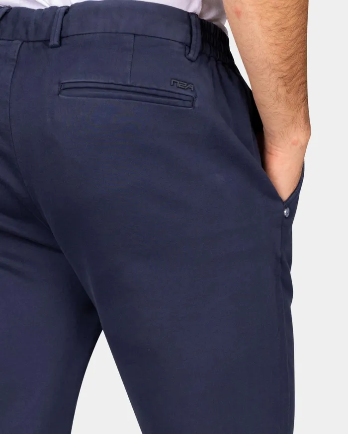 NZA New Zealand Auckland Trousers Dark Blue Jersey Chino 8211 Autumn Navy 8211 Men