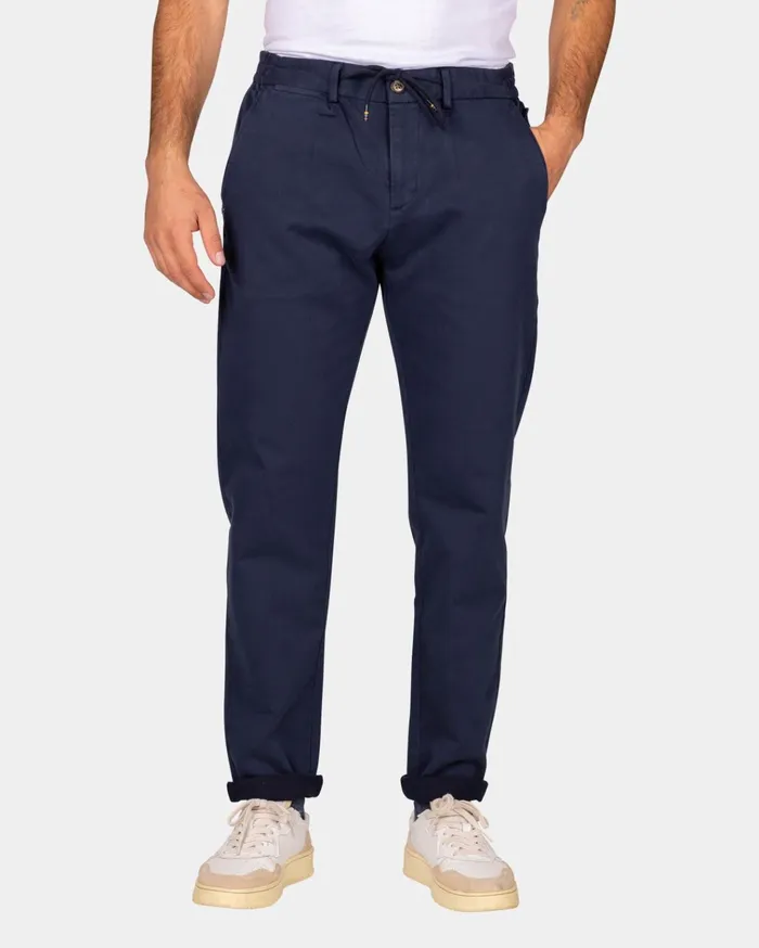 NZA New Zealand Auckland Trousers Dark Blue Jersey Chino 8211 Autumn Navy 8211 Men