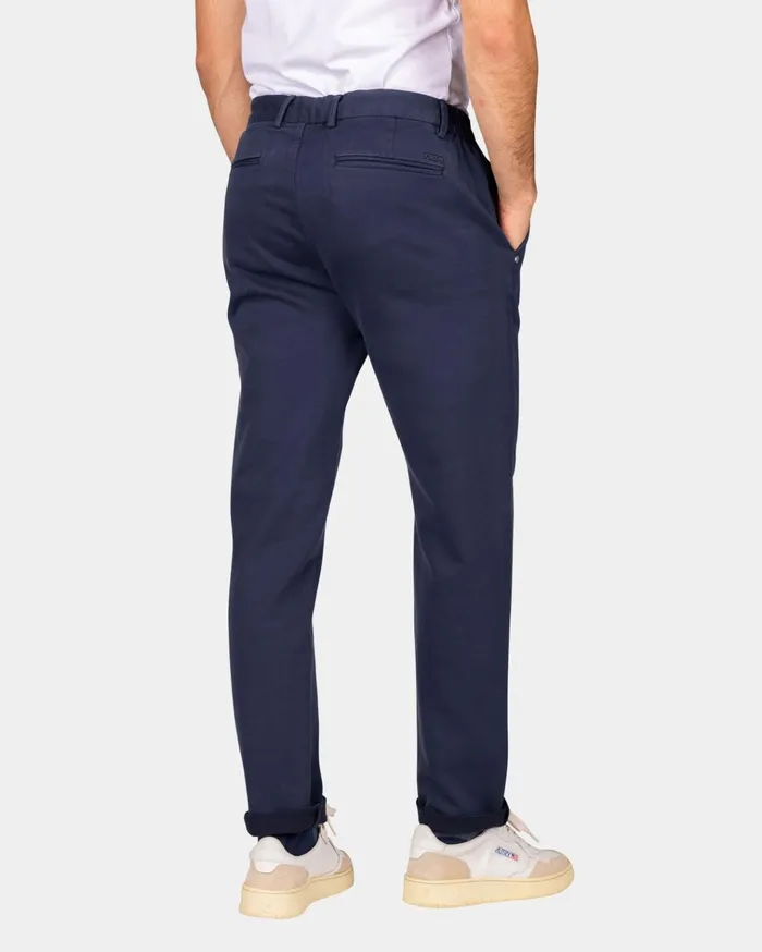 NZA New Zealand Auckland Trousers Dark Blue Jersey Chino 8211 Autumn Navy 8211 Men