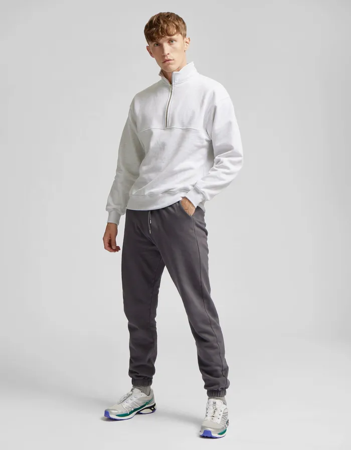 Organic Quarter Zip 8211 Ginger Brown Men Quarter Zips Colorfulstandard