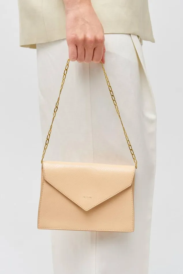 Oroton Clutches Mia Texture Clutch Honey Nougat 8211 Women