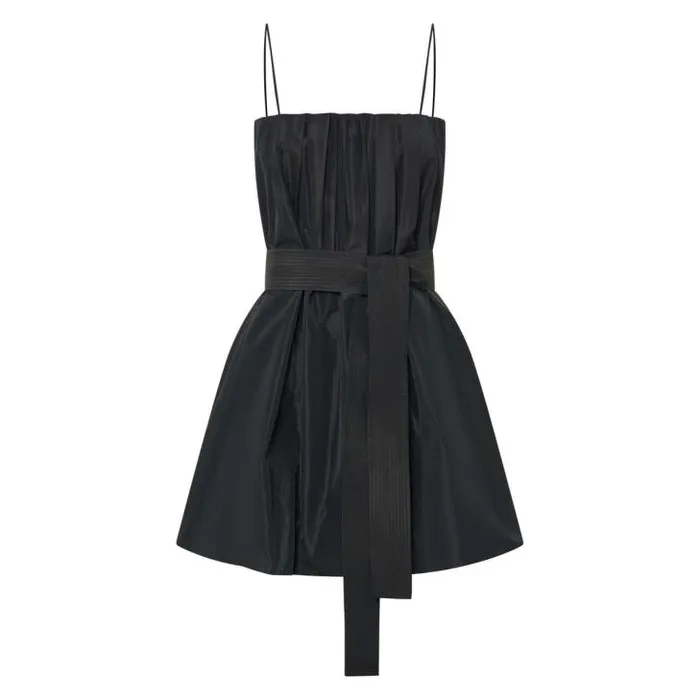 Oroton Dresses Taffeta Mini Dress Black 8211 Women