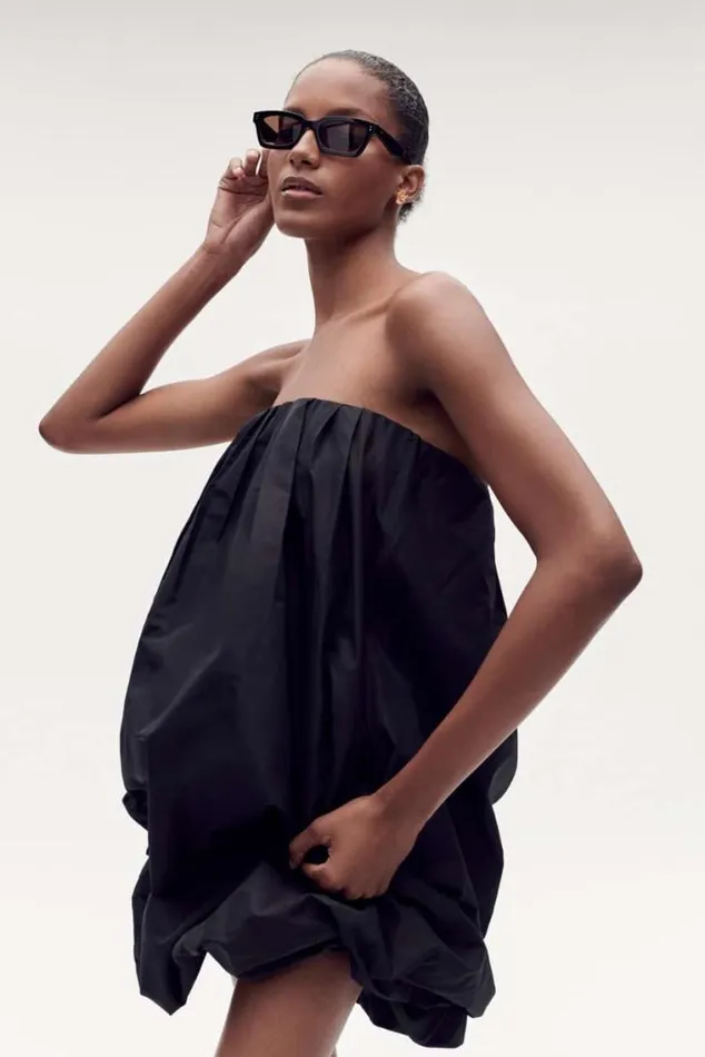 Oroton Dresses Taffeta Mini Dress Black 8211 Women