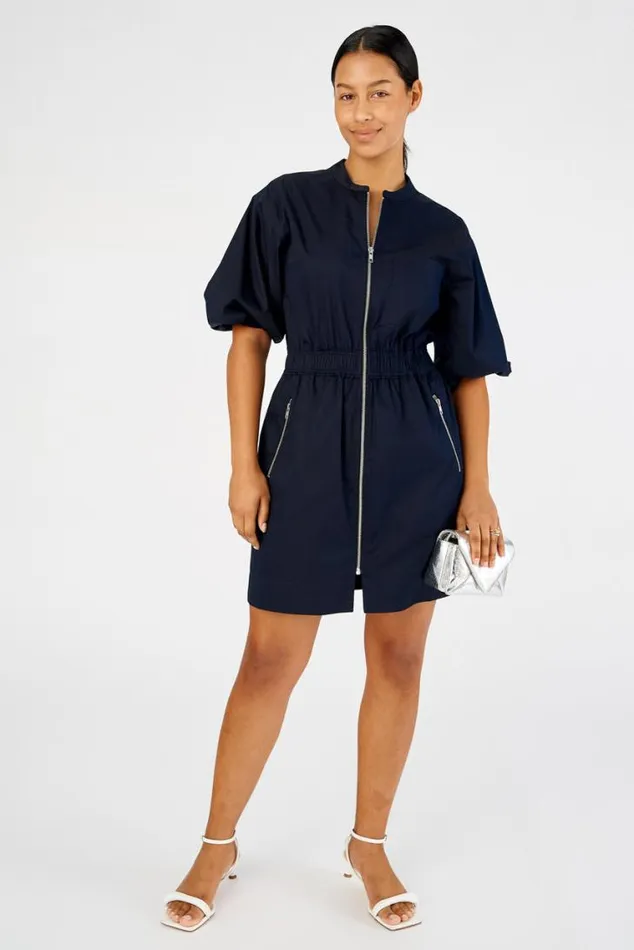 Oroton Dresses Zip Utility Dress North Sea 8211 Women