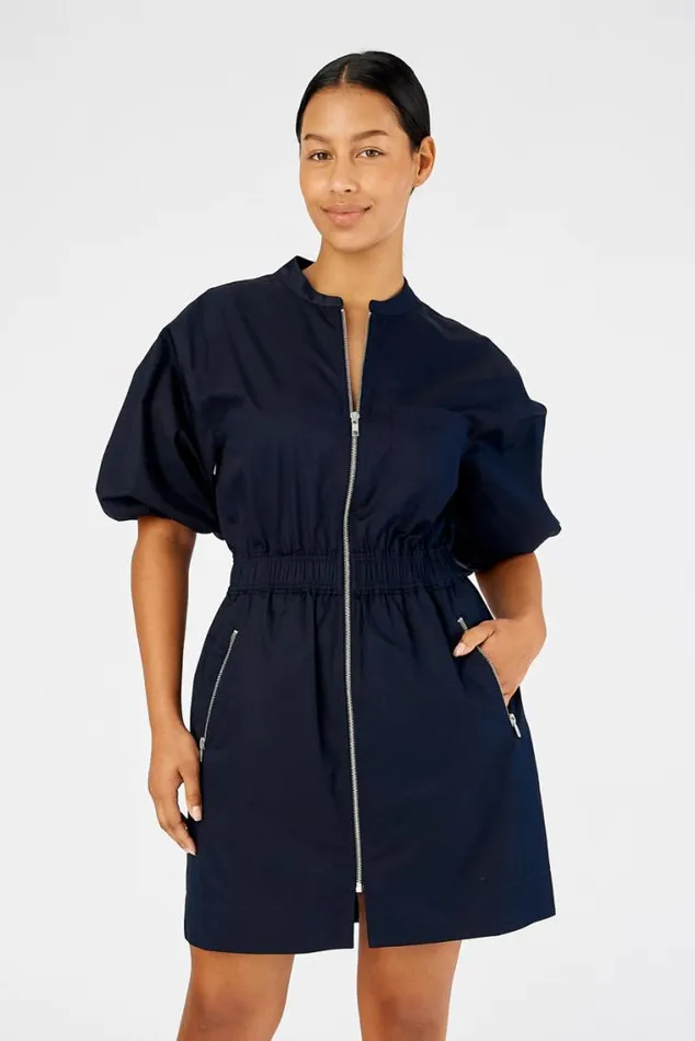 Oroton Dresses Zip Utility Dress North Sea 8211 Women