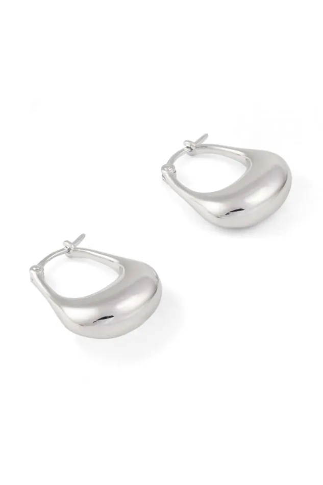 Oroton Earrings Kora Hoops Silver 8211 Jewellery