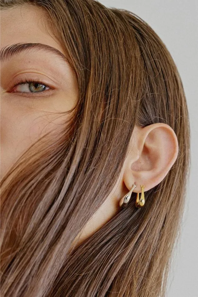 Oroton Earrings Kora Hoops Silver 8211 Jewellery