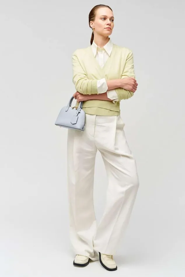 Oroton Knitwear Wrap Cardigan Fennel 8211 Women