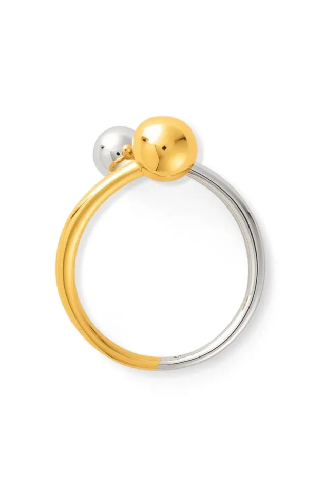 Oroton Rings Sphere Split Ring Goldsilver 8211 Jewellery